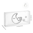 thumbnail image 3 of Moon 11.8" Contemporary Glam Acrylic Box USB Operated LED Neon Light, Pink/Yellow, 3 of 6