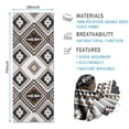 thumbnail image 2 of Brown Geometric Triangle Diamond Pattern Hot Yoga Mat Towel Non Slip for Hot Yoga - Quick-Drying Yoga Mat Cover with 4 Corner Pockets with Travel Bag - Hot Yoga Towel Non Slip 74"x26", 2 of 6