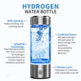 thumbnail image 5 of Hydrogen Water Bottle, Portable Hydrogen Water Ionizer Machine, Hydrogen Water Generator, Rechargeable Hydrogen Rich Water Glass Health Cup for Home Travel (Silvery), 5 of 8