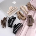 thumbnail image 3 of Square 12-Pack Nonslip Matte Hair Claw Clips for Women - Large & Medium Size Set (4.33” & 1.97”), Strong Hold for Thin, Thick & Curly Hair, Neutral Claw Clips for Updo, Bun & Ponytail, 3 of 7