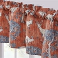thumbnail image 4 of Greenland Home Fashions Barefoot Bungalow Menagerie Window Valance - 84x16", Saffron, 4 of 7