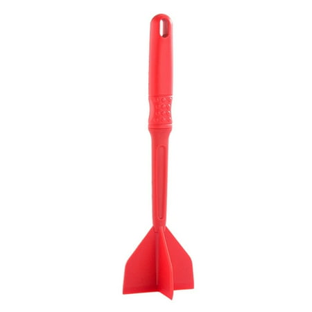 

Mosey Kitchen Manual Meat Chopper with 4 Curve Blades Heat-Resistant Meat Masher for Ground Beef Hamburger Meat Long Handle Hamburger Chopper for Mixing & Cutting Ground Meat Smasher