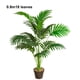 thumbnail image 5 of Inteprter Planta de falsificaciones de bajo mantenimiento ABS para jardín doméstico al aire libre palmera Artificial respetuosa con el medio Decoración 0.8m18 hojas, 5 of 6