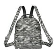 thumbnail image 2 of Daisy Rose Backpack Bag - Luxury PU Vegan Leather - Grey Zebra, 2 of 6
