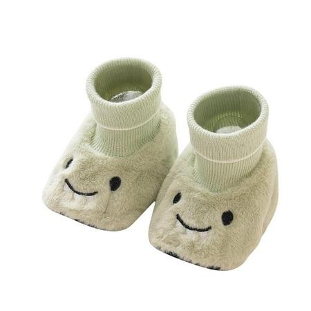 

FFENYAN Spring and Autumn Green Monster Soft Sole Non-Slip Toddler Walking Shoes - Comfortable Lightweight Perfect for Learning to Walk for 4-6 Months