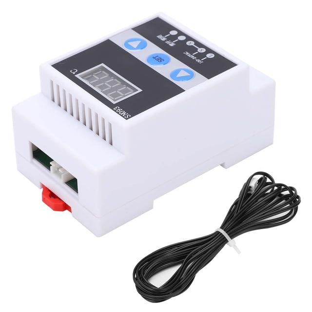 Temperature Regulator Digital Thermostat Control DIN Rail Mount Controller TMC‑6000 AC110‑240V