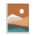 thumbnail image 4 of Stupell Industries Abstract Mountain Peaks Round Moon Nature Scene Graphic Art White Framed Art Print Wall Art, Design by JJ Design House LLC, 4 of 5