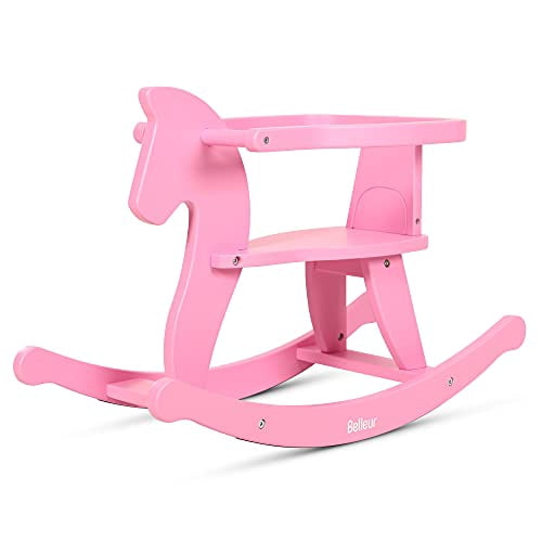Belleur Wooden Rocking Horse for Baby, Toddler Wood Rideon Toys for 1