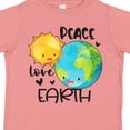 thumbnail image 4 of Inktastic Earth Day Peace Love Earth Boys or Girls Toddler T-Shirt, 4 of 5