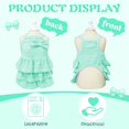 thumbnail image 4 of HQREA Girl Cake Dresses for Small Dogs Summer Puppy Cat Outfits with Bow for Chihuahua, 4 of 6