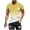 Yellow T-Shirt, variant on Dagegui Men's Crew Neck Short Sleeve Tshirt Gradient Color Athletic Tees Palm Tree Graphic T-Shirts Big & Tall Summer Beach Vacation Tops Sky Blue M