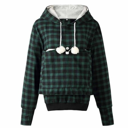 Oversized Sweatshirt Unisex Hoodies Pet Holder Long Sleeves Big Pocket  Large Pouch Carriers Pullover With Printing Sweatshirt Blous Cropped Hoodie  Women on Clearance | Walmart Canada