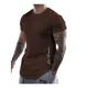 thumbnail image 1 of Playera Azul Hombre Camiseta Corte Bajo Curvo, 1 of 3