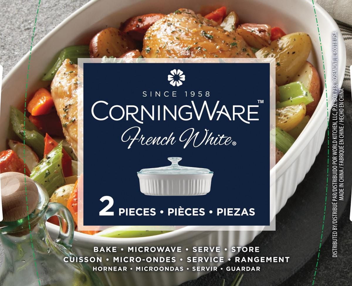 CorningWareMC French WhiteMD Plat de cuisson