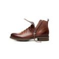 thumbnail image 5 of Gomelly Men Dress Boots Round Toe Ankle Booties Chukka Leather Boot Casual Bootie Shoes Business Formal Brown 7, 5 of 9