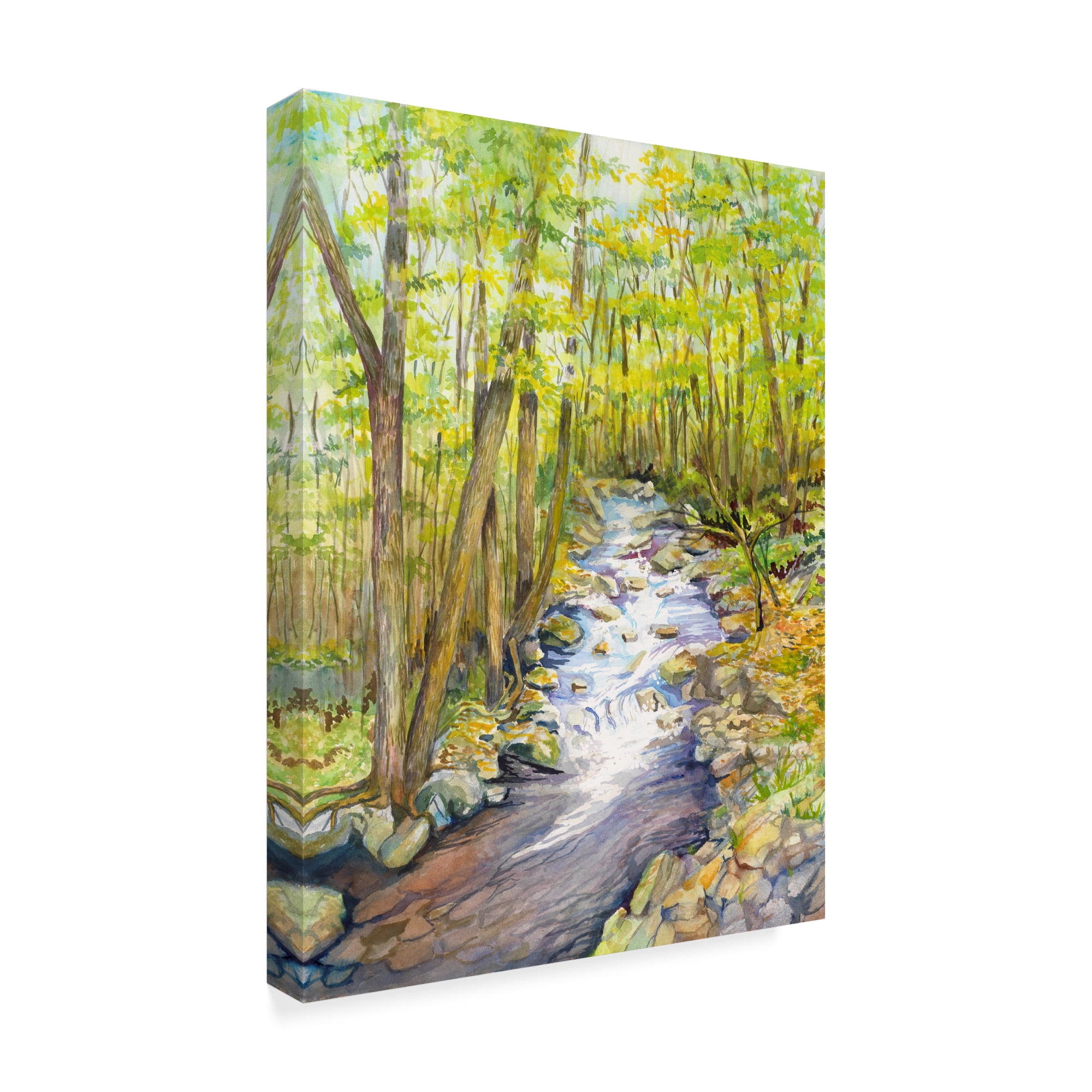 Trademark Fine Art 'Running Brook' Canvas Art by Joanne Porter