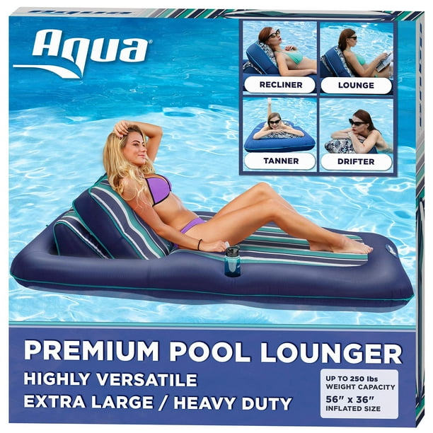 Aqua premium convertible pool on sale lounger