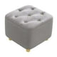 thumbnail image 3 of Reposapiés Taburete otomano Perfecl Escabel gris, 3 of 8