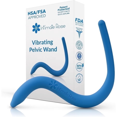 Intimate Rose Vibrating Pelvic Wand for Pelvic Muscle Pain Relief - Pelvic Physical Therapy Vibration - BPA-Free, Latex-Free, for Men & Women (Vibration)