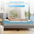 thumbnail image 4 of Costway 3" Gel-Infused Memory Foam Mattress Topper with Removable & Washable Cover Queen, 4 of 9