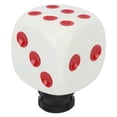 thumbnail image 1 of Shifter Stick Knob, Car Modified Universal Dice Gear Shifting Lever Knob Transmission  Lever Head With 3 Adapter And Wrench Fit For Most Automatic Manual Cars, Easy To Install, 1 of 8
