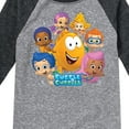 thumbnail image 3 of Bubble Guppies - Mr. Grouper And Guppies - Toddler And Youth Raglan Graphic T-Shirt, 3 of 4