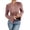 Pink, variant on Homenesgenics Long Sleeve Shirts for Women Women Casual Solid Flare Sleeve Tops Blouse Knitted Sweater