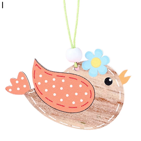 FaLX Easter Ornament Colorful DIY Burr-free Hanging Egg Chick Rabbit Easter Decoration Holiday Supplies