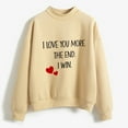 thumbnail image 5 of Baqcunre Crewneck Sweatshirts Printing Sweatshirt Top Long Sleeved Sweatshirt Casual Blouse Temperament Pullover Top(White 1 S-XXL),Womens Sweatshirt Womens Tops Valentine'S Day Shirts For Women, 5 of 5