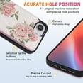 thumbnail image 5 of Dteck for iPhone 16e Wallet Case with Card Holder, RFID Blocking Credit Slots Kickstand Shockproof Flip Folio Leather Cover with Trendy Floral Design for Women Girls,Rose Flower, 5 of 6