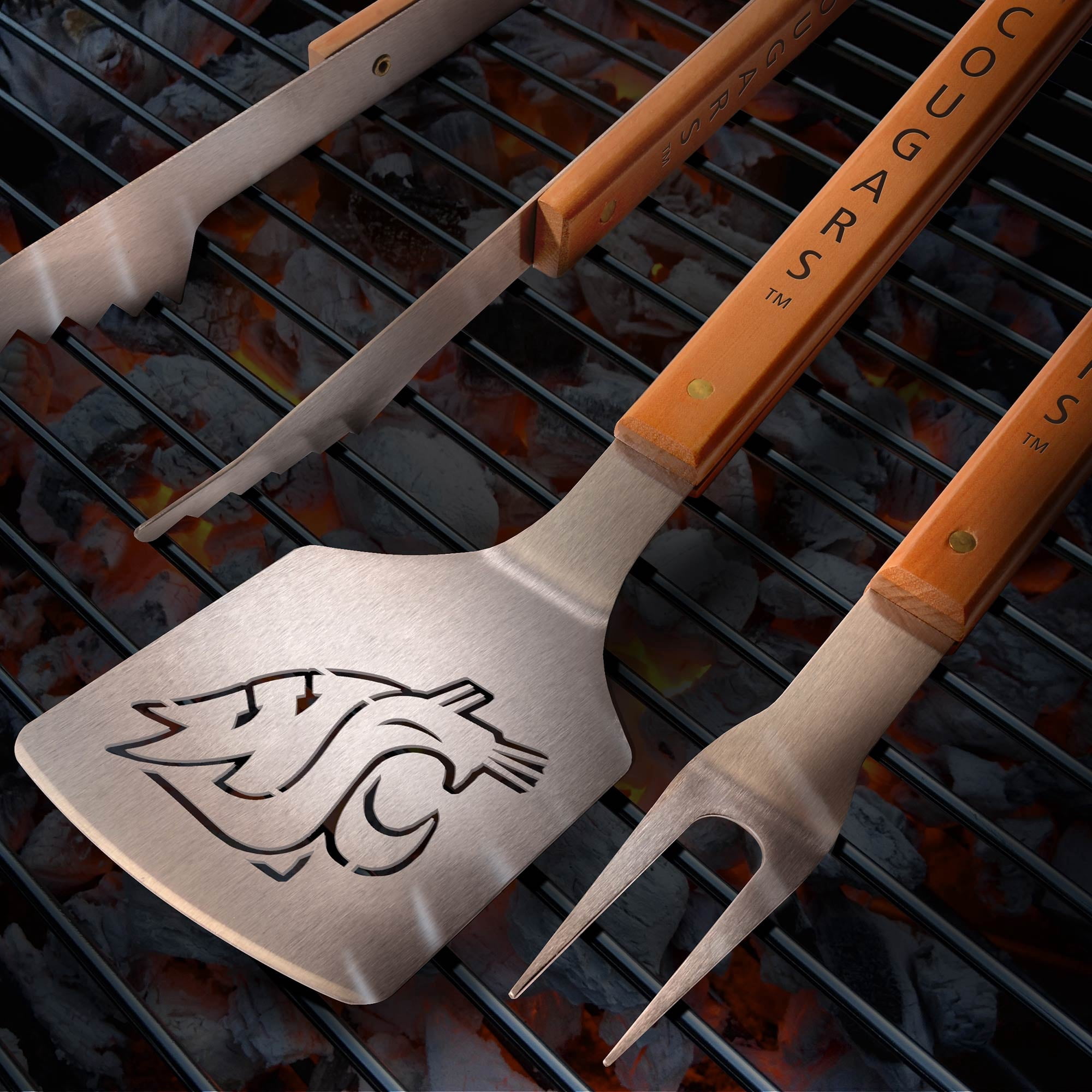 IDNA Washington State Cougars 3-Piece BBQ Set