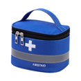 thumbnail image 2 of Bolsa de primeros auxilios vacía, estuche médico de viaje portátil y compacto para almacenamiento de emergencia. S Azul, 2 of 9