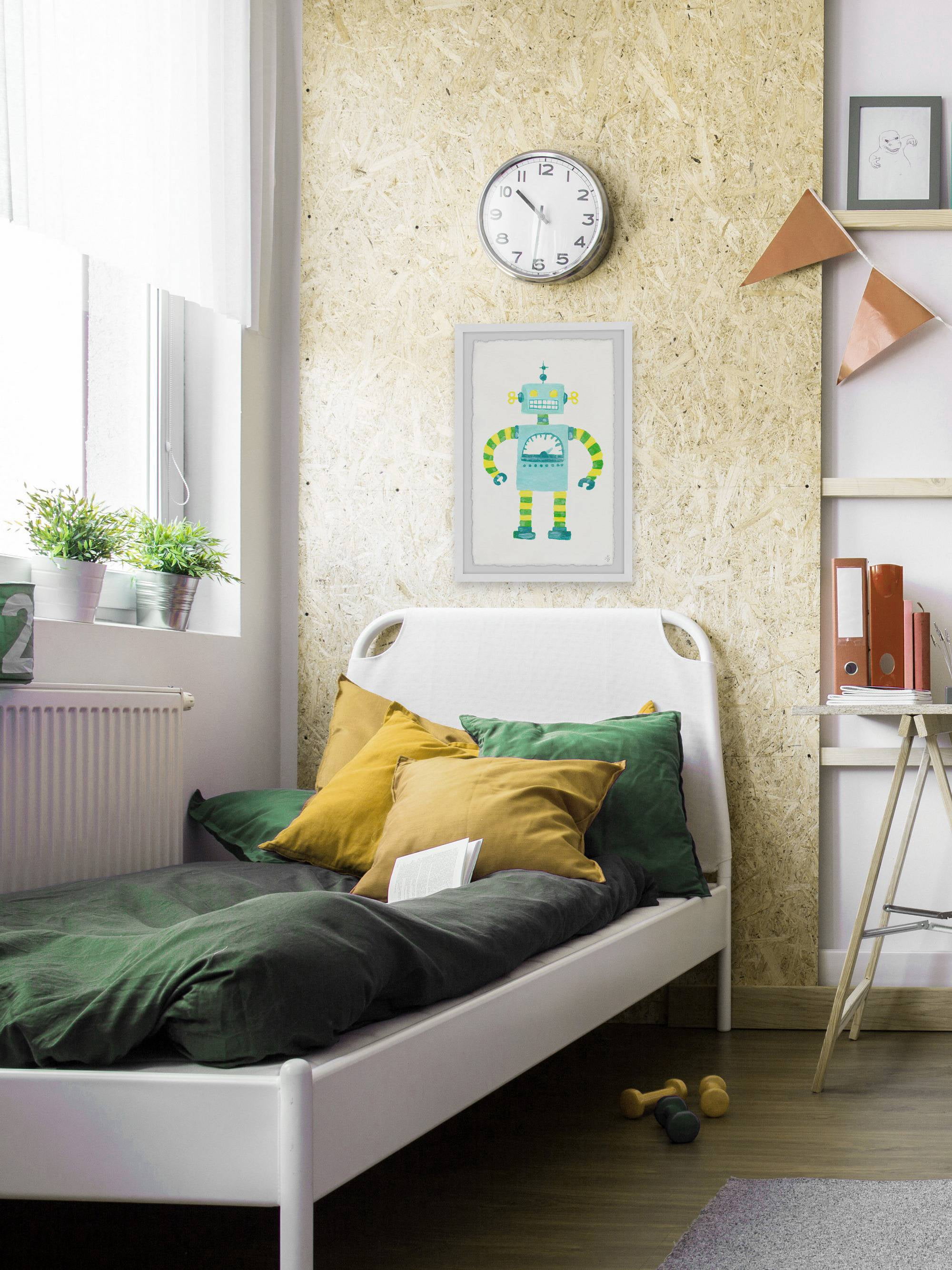 Marmont Hill Eccentric Robot Framed Wall Art