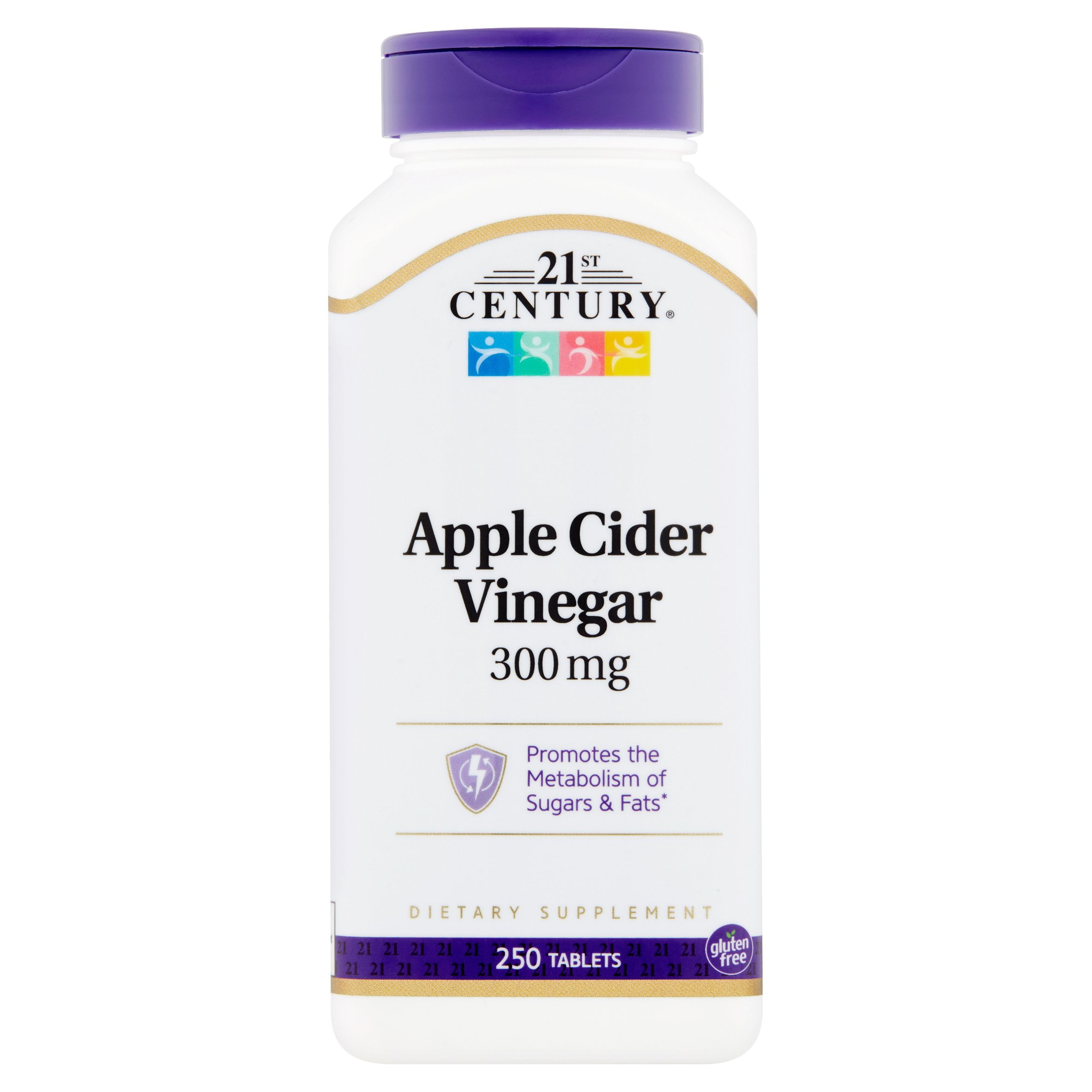 21st Century Apple Cider Vinegar Tablets, 300 mg, 250 Count