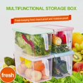 thumbnail image 2 of Caja de almacenamiento de plástico para refrigerador de cocina, contenedor transparente para mantener huevos, pescado, fruta fresca, organizador de almacenamiento heqiyong LED, 2 of 2