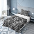 thumbnail image 3 of Homewish Gray Leopard Print Twin Sheets for Girls, Animal Themed Bedding, 3-Piece (1 Flat Sheet, 1 Fitted Sheet and 1 Pillowcase), 3 of 6