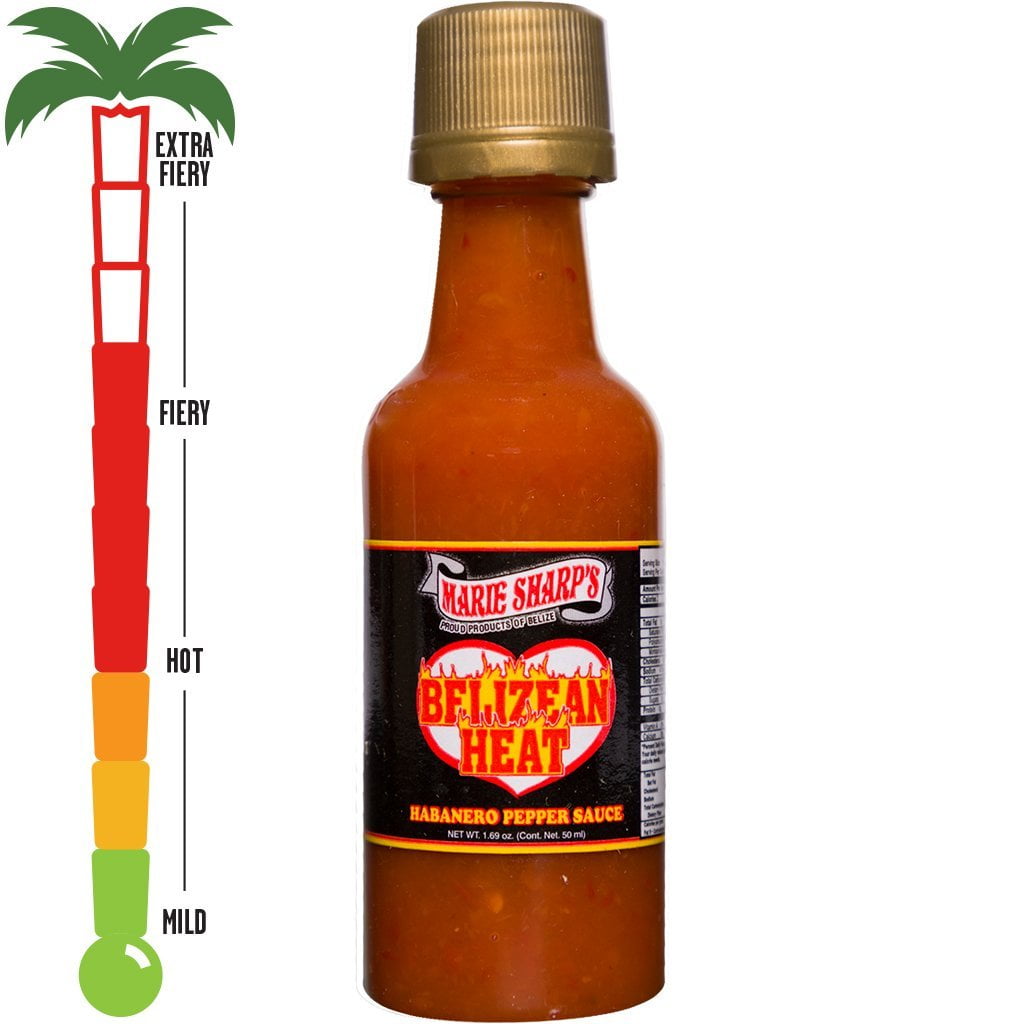 (3 pack) Marie Sharp's Belizean Heat Habanero Pepper Sauce, 1 x 5 oz
