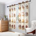 thumbnail image 2 of Yayeee Window Curtains Light Filtering 63"x42" Grommet Panel Pair Home Living Room Decor, Red Cakes, 2 of 7