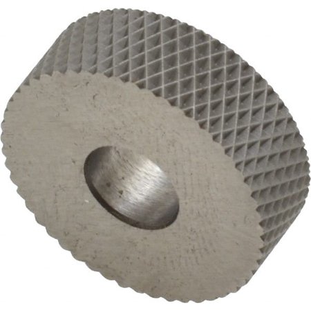 

3/4 Diam 90° Tooth 25 TPI HSS Female Diamond Knurl Wheel 1/4 Face