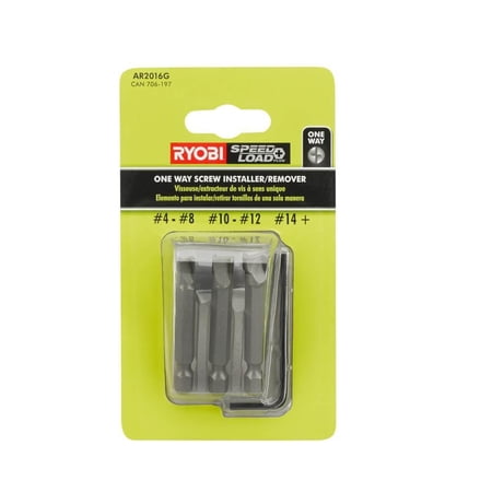 UPC: 0033287165902 | One-Way Screw Remover/Installer Set with Sleeve (3-Piece)
