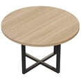thumbnail image 3 of Pemberly Row Table de Conférence Ronde Contemporaine 42 Pouces en Dune de Sable, 3 of 4