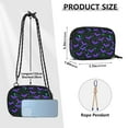 thumbnail image 4 of FORMRS Mini Crossbody Bag for Women Adjustable Rope Shoulder Casual Phone Purse, Purple Cartoon Bats Pattern, 4 of 7