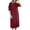 ZA-Red-linen dress for women, variant on Qzwdhjm Cotton Linen Dresses for Women Roll On Sleeve Midi Dress Crewneck Button Front Solid Loose Dresses for Summer Beach