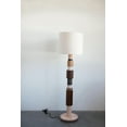 thumbnail image 2 of Creative Co-Op Wood Floor Lamp with Multiple Wood Tones & Linen Shade, 2 of 5