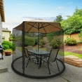 Pure Garden Mosquito Net for 7.5ft Patio Umbrellas with Weighted