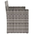 thumbnail image 3 of vidaXL Garden Bench with Cushions Grey 105 cm Poly Rattan, 3 of 5