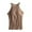 Khaki, variant on Women Ribbed Tank Tops Built In Bra Halter Tank Top Sleeveless Undershirt Tank Running Yoga Tank Tops Women's Solid Color with Bra Bra One Vest Camisole Top White M