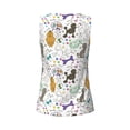 thumbnail image 5 of Picia Colorful Poodle Dog Pattern Women's Workout Tank Top,Breathable Activewear,Slim Fit Athletic Top,Versatile Workout Moisture-wicking top-Medium, 5 of 9