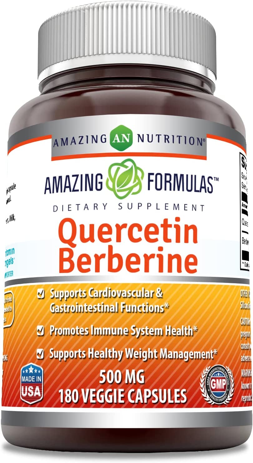 Amazing Formulas Quercetin Berberine 250 mg of Berberine and 250 mg