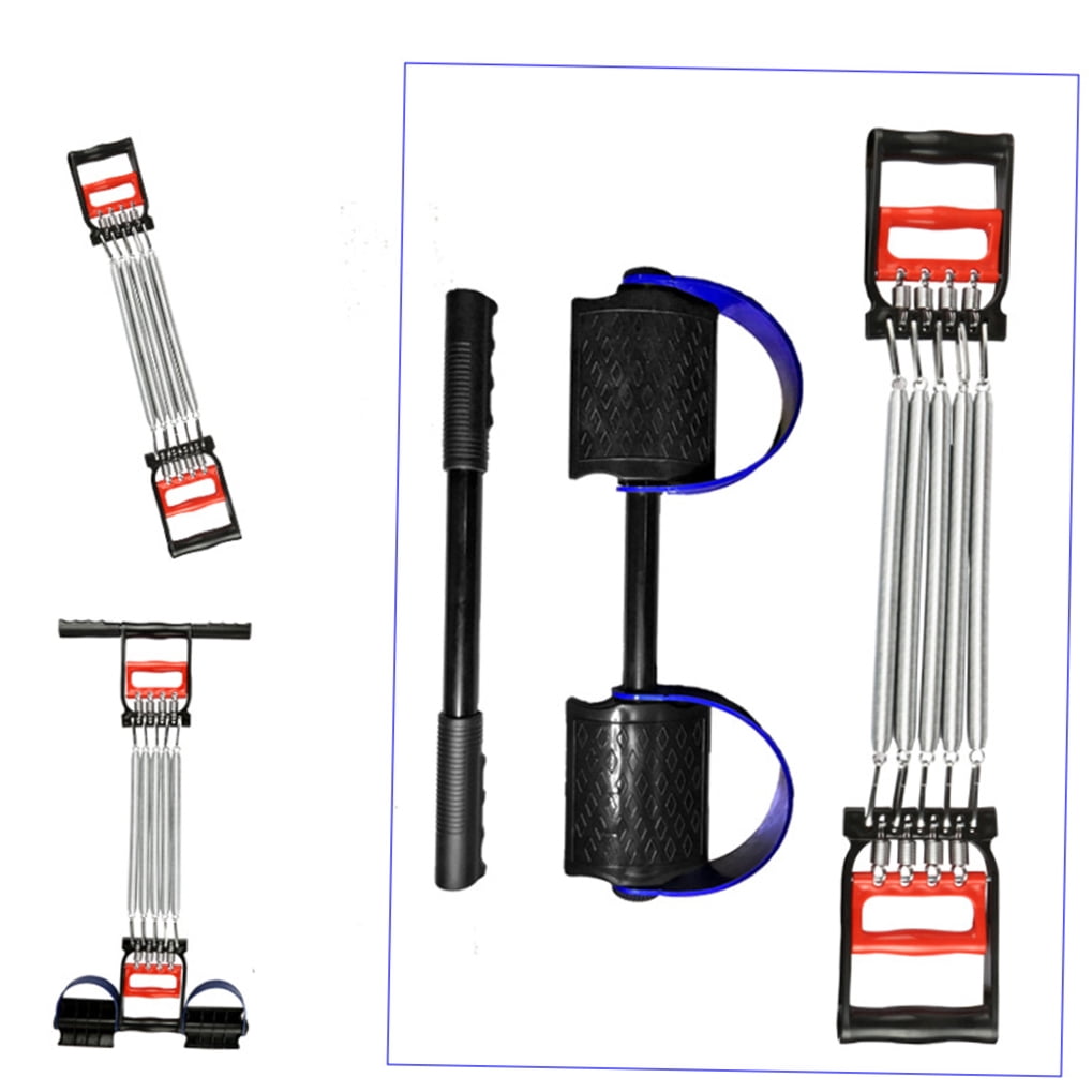 Clispeed Multifunctional Muscles Strengthen Exerciser with Handle Pull Rope and Foot Spring Pedal for Home Use